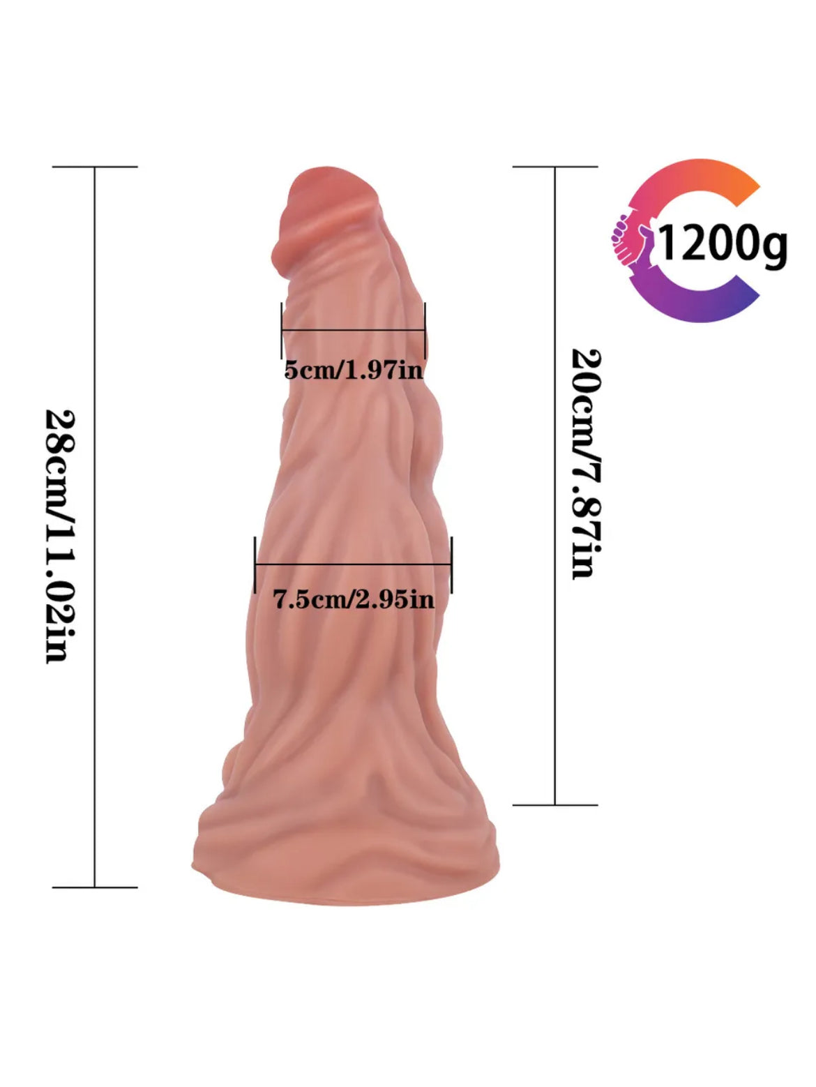 28cm Silicone Huge Realistic Dildo